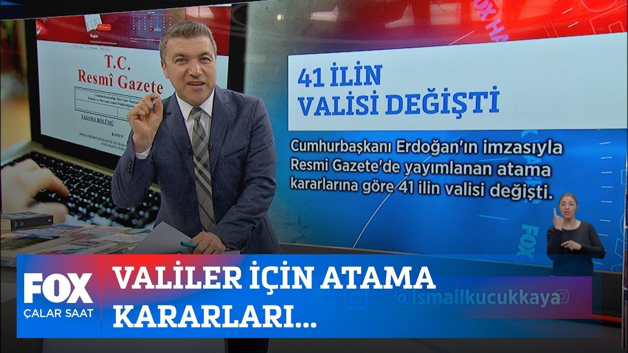 Valiler için atama kararları... 10 Haziran 2020 İsmail Küçükkaya ile Çalar Saat