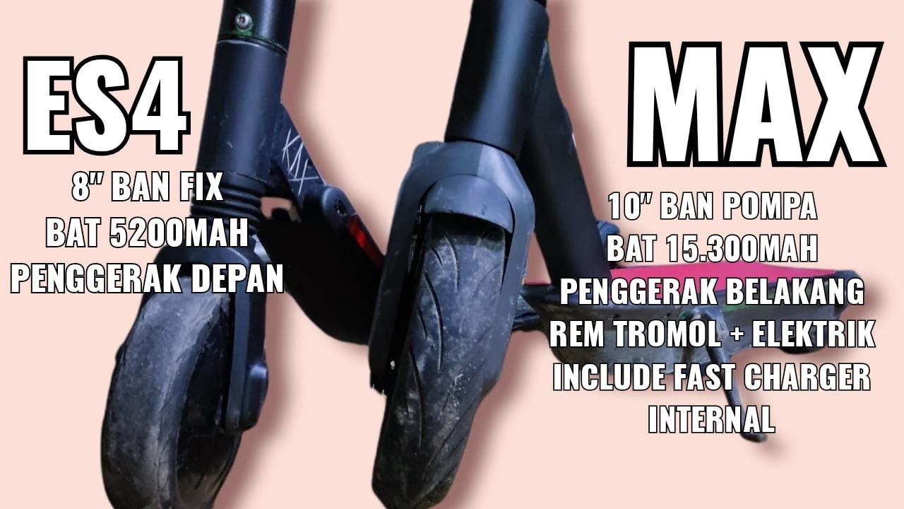 Skuter Elektrik Ninebot ES4 VS Max g30 ex Rental