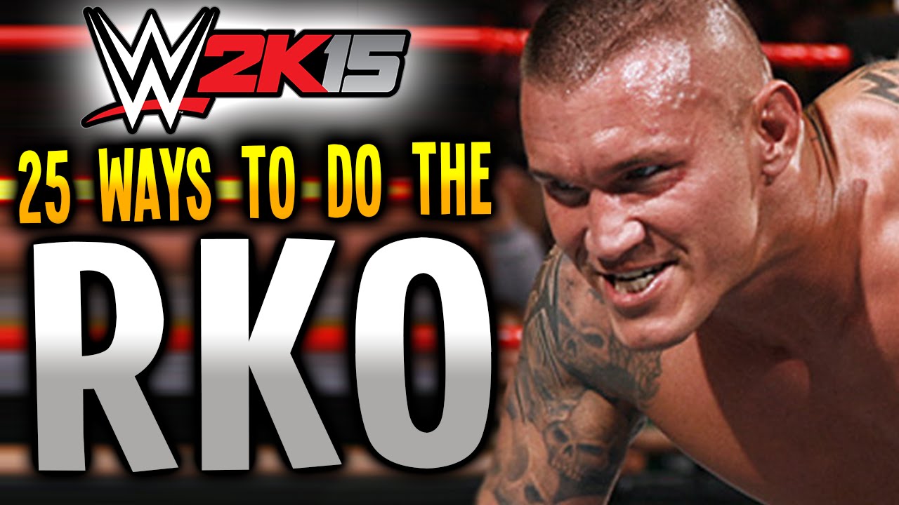 WWE 2K15 - 25 WAYS TO DO THE RKO! (PS4)