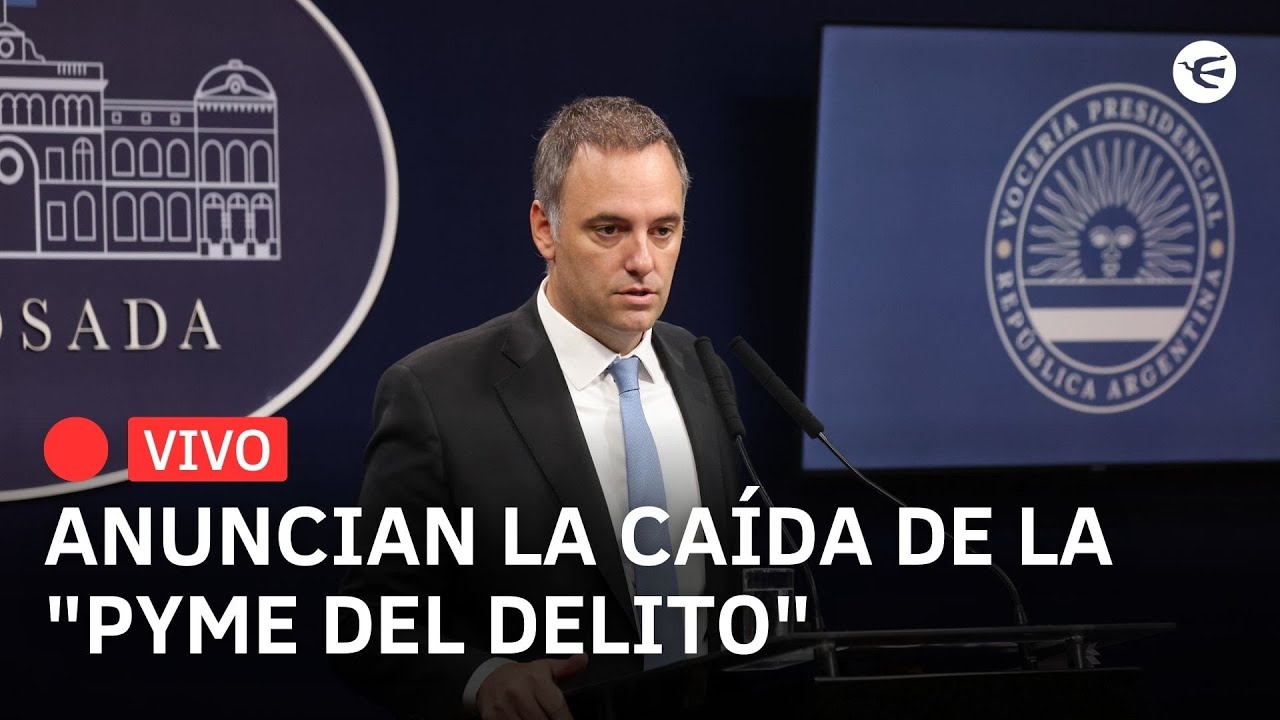 EN VIVO | Adorni, Monteoliva y Arroyo Salgado anuncian la caída de la 