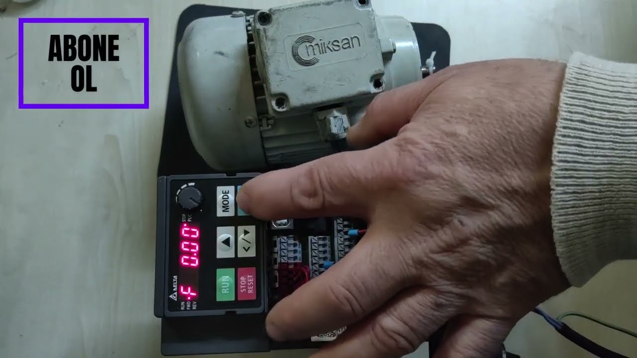 DELTA İNVERTÖR DEVREYE ALMA İLERİ GERİ Parametre Girişi, Motor Ayarları ve potansiyometre ayarI