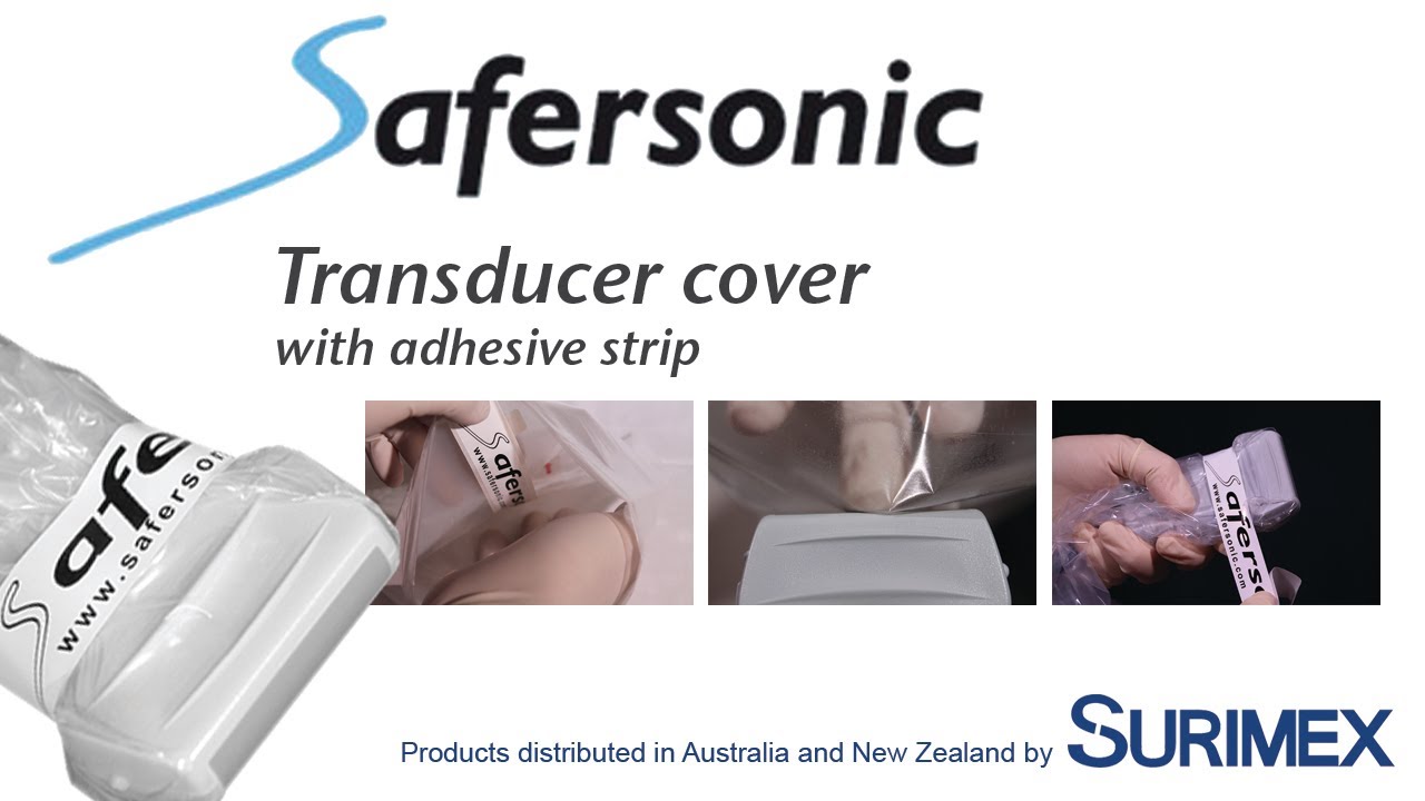 Surimex: SaferSonic cover (transducer cover with adhesive strip) (IFU)