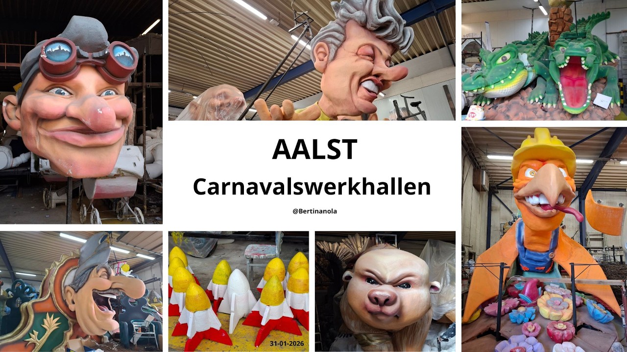 Druk bezig aan de Carnavalswerhallen van Aalst