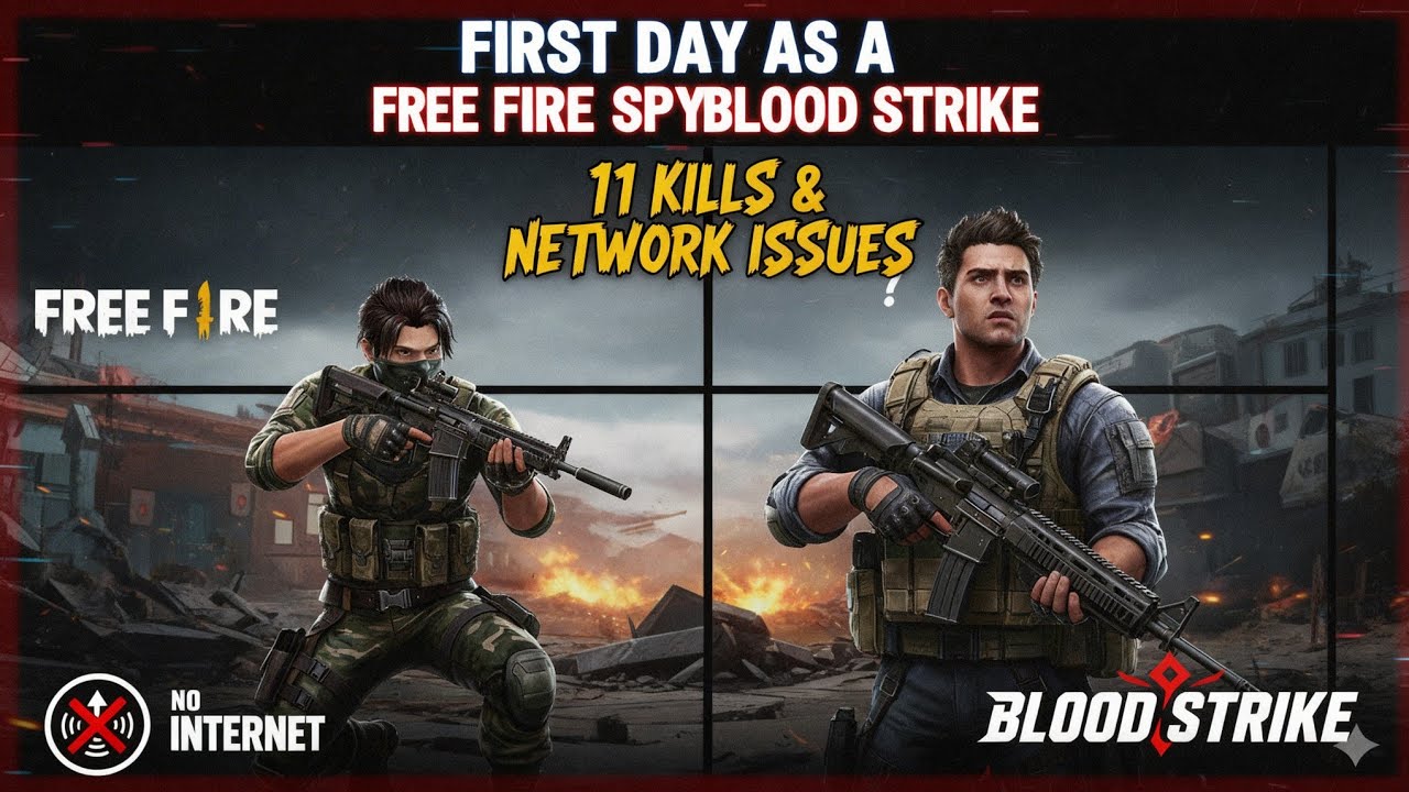 First Day as a Free Fire Spy in Blood Strike.
