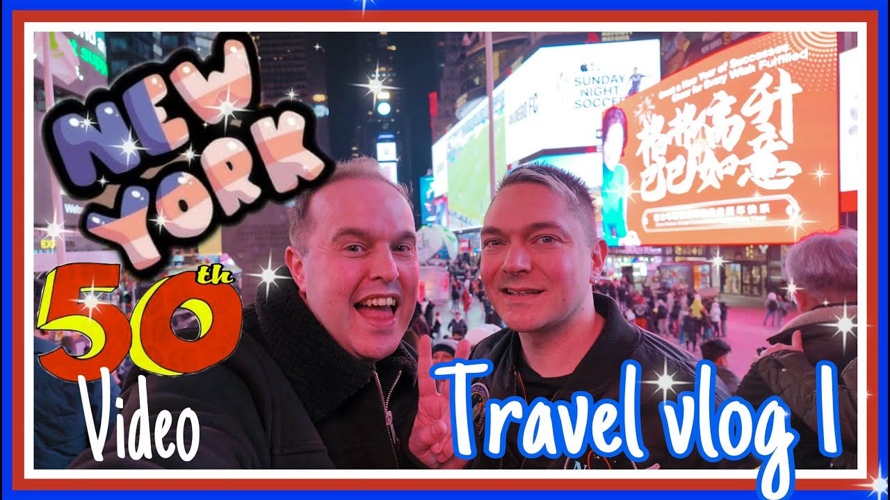 New York Vlog 1-Travel Day, MCR Airport- JFK & 1903 Lounge, Times Square, Disney Shop, Kimpton Theta