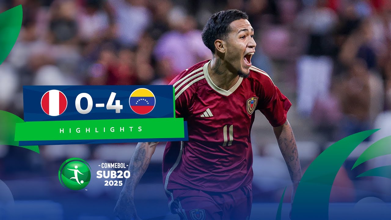 PERÚ vs. VENEZUELA [0-4] | RESUMEN | CONMEBOL SUB20 | FASE DE GRUPOS