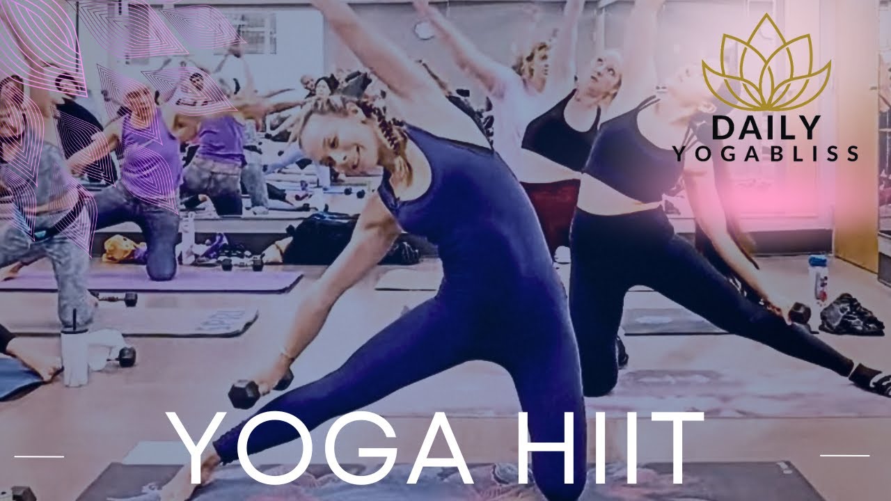 60-MIN At-Home YOGA HIIT Workout with Weights | Full Body Toning, Mobility & Weight Loss + Abs