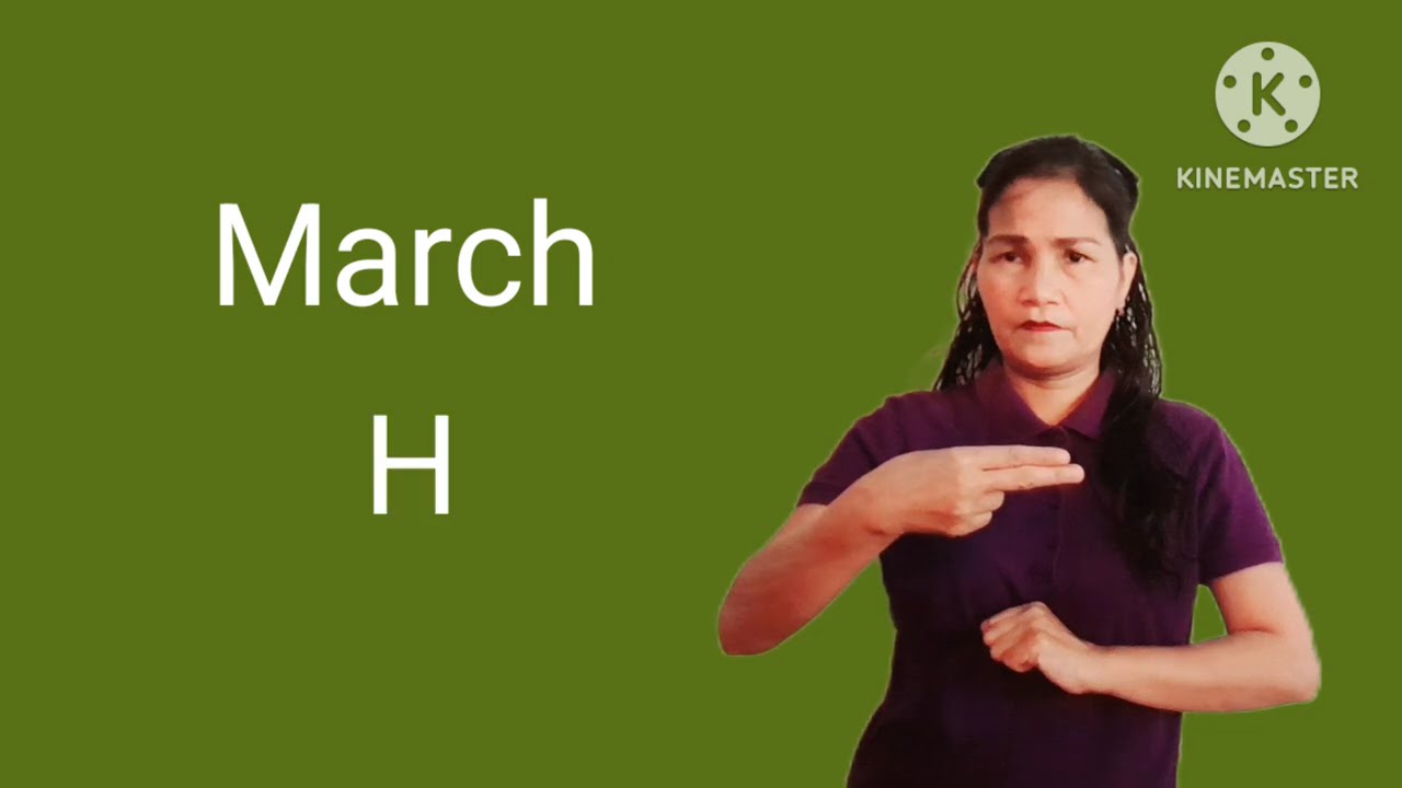 Sign Language Learn ASL 12Months of the Year #35vlog