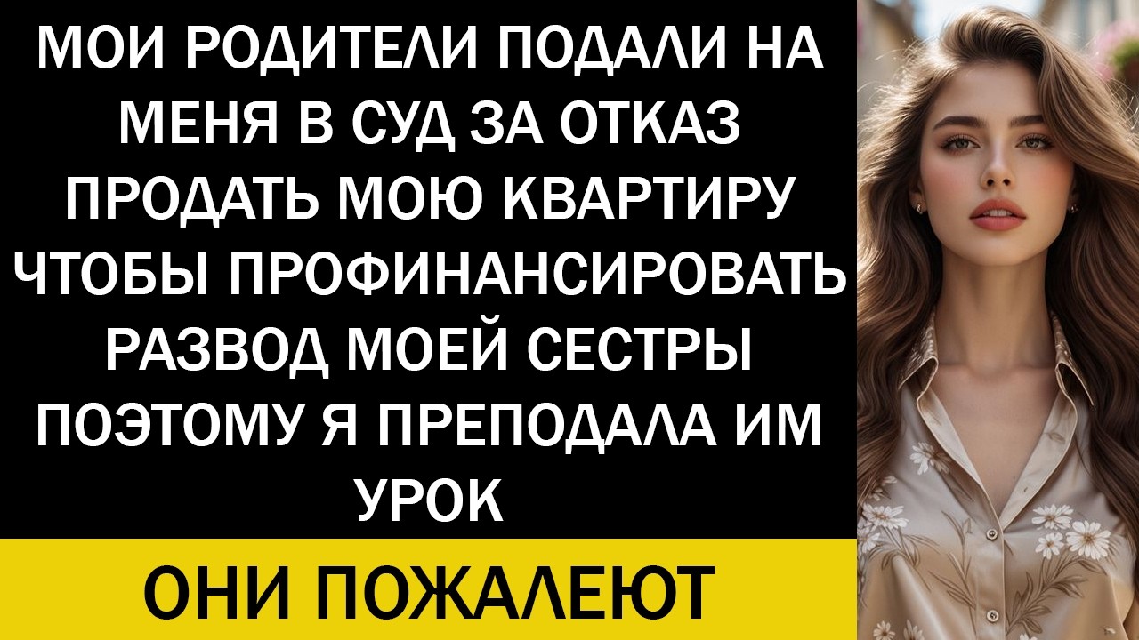&laquo;Мои родители подали на меня в суд за отказ продать квартиру, чтобы оплатить развод сестры &mdash; и я