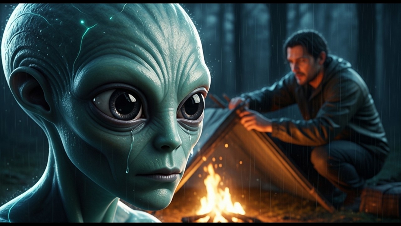 “I Found a Crying Alien in a Rainy Forest… This Was Not Planned” ASMR SURVIVAL