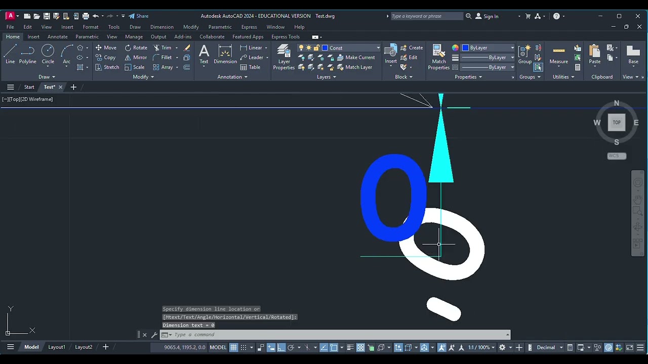 Projection of Hexagonal Pyramid Resting on a Face on HP in AutoCAD | Engineering Graphics Tutorial