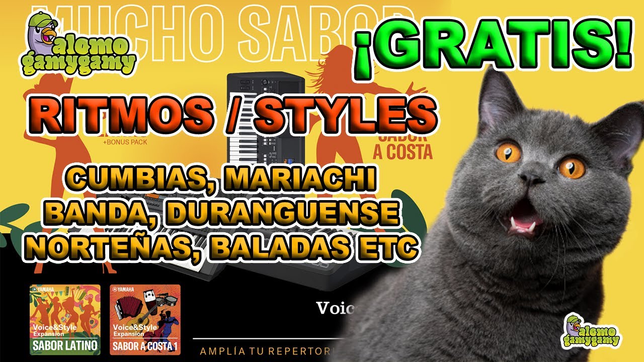 Ritmos o Stylos Gratis / Cumbia, Norteño, Banda, Mariachi, Baladas etc