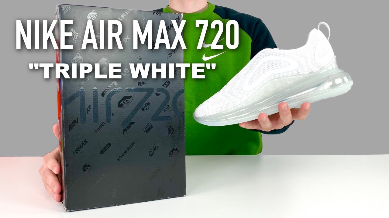 NIKE AIR MAX 720 WHITE UNBOXING I DEUTSCH