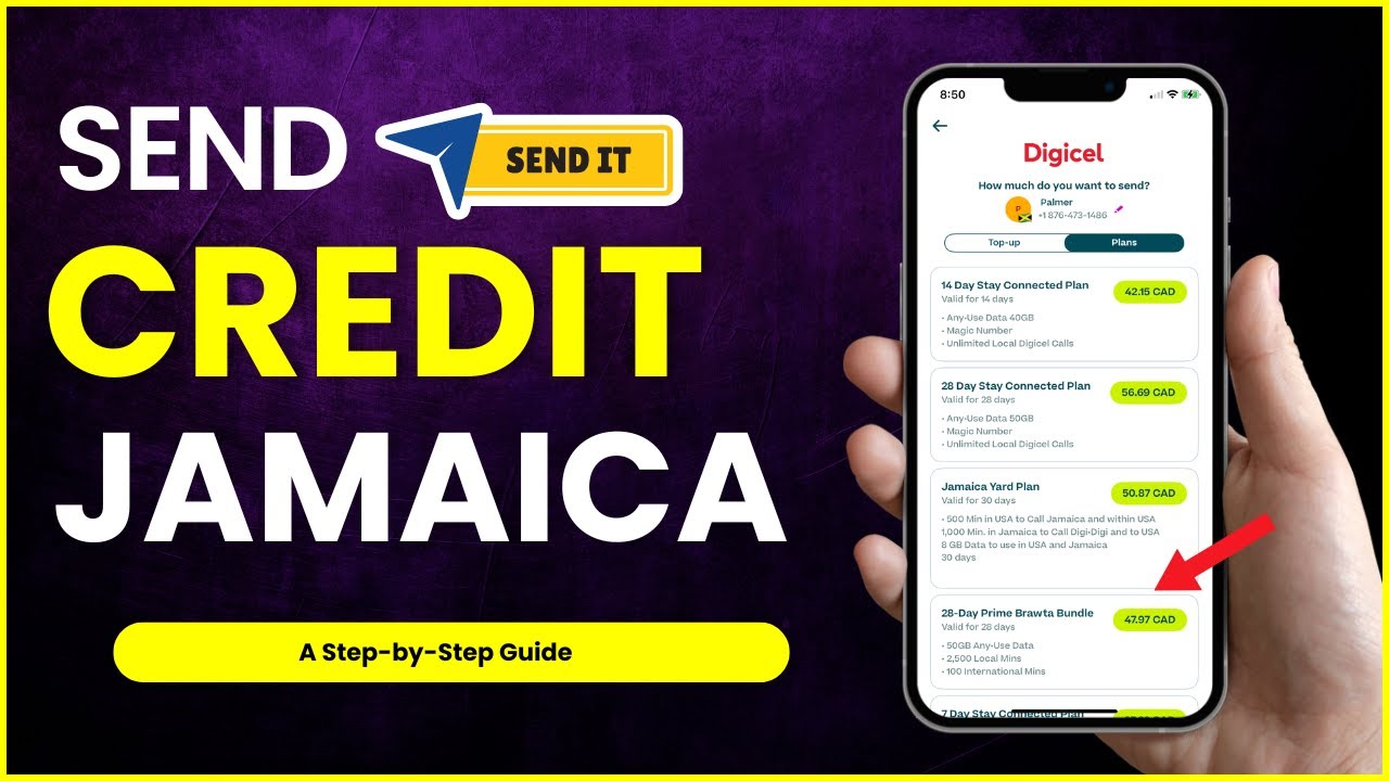 How to Send Credit to Jamaica