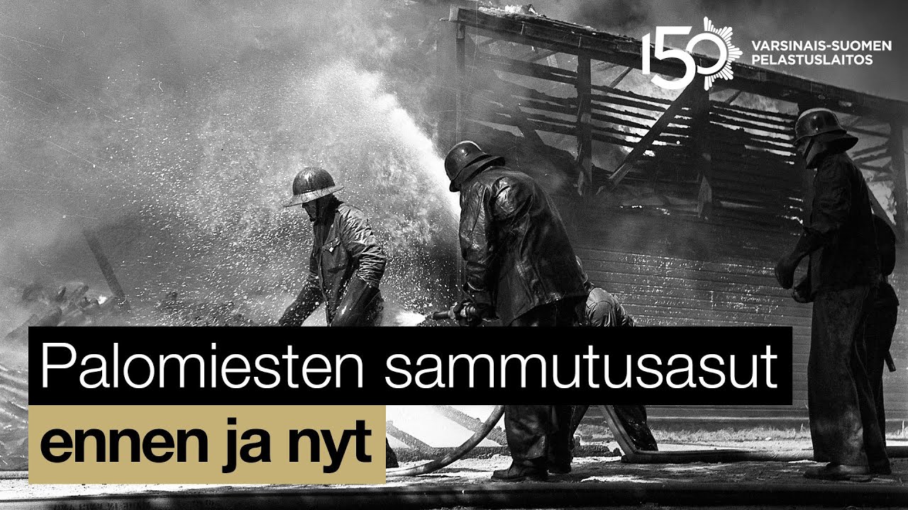 Pukeutuisitko asbestipukuun? Näin palomiesten sammutusasut ovat muuttuneet