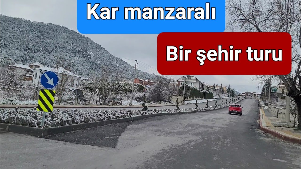 Kar Manzaralı Bir Şehir Turu | Anlatımlı | Kütahya