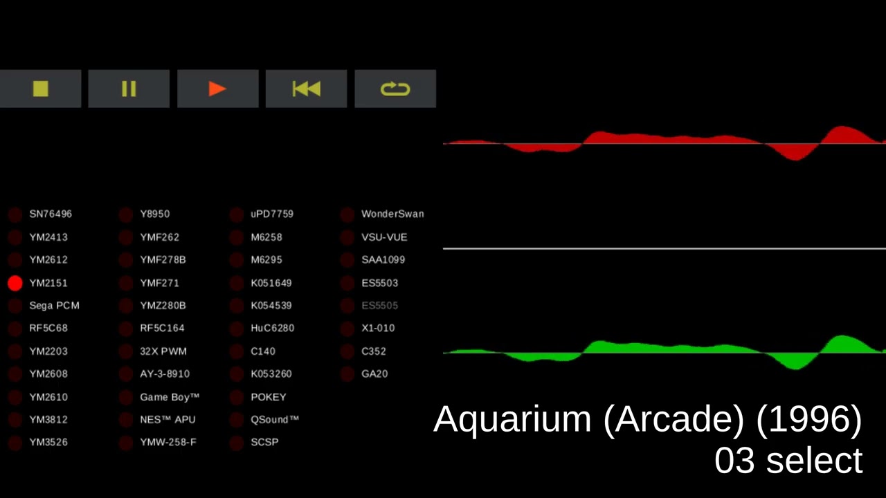 Aquarium (Arcade) - track 03 select