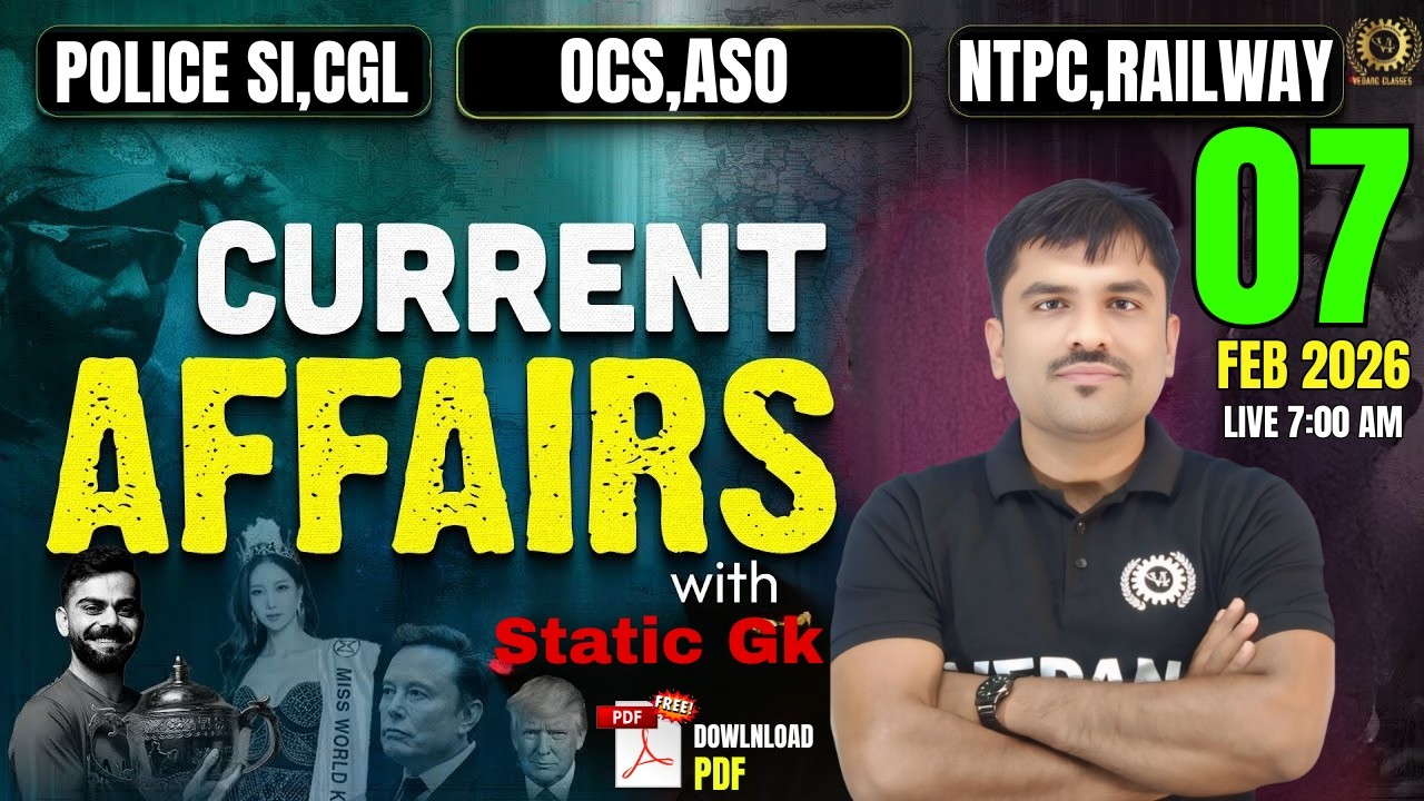 7nd February 2026 Current Affairs | DailyCurrent Affairs For OPSC OCS & All Other Competitive Exams