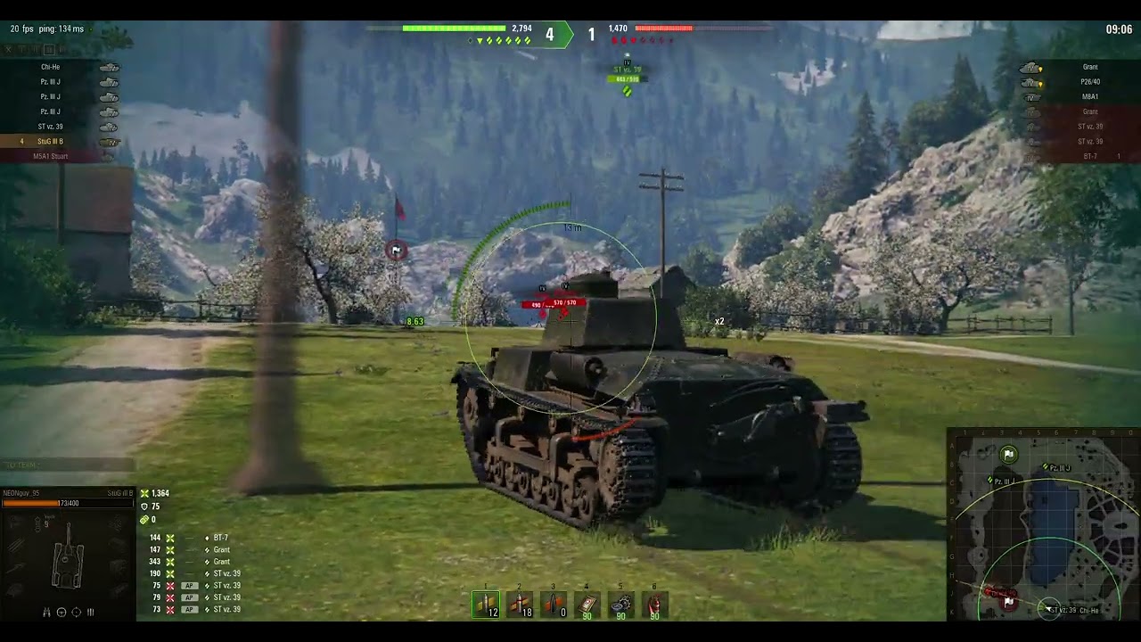 WoT gameplay STUG III B, first trying WOT?