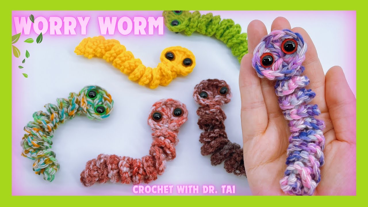 【EP239】 Crochet Worry Worm Pattern TRY IT!!!