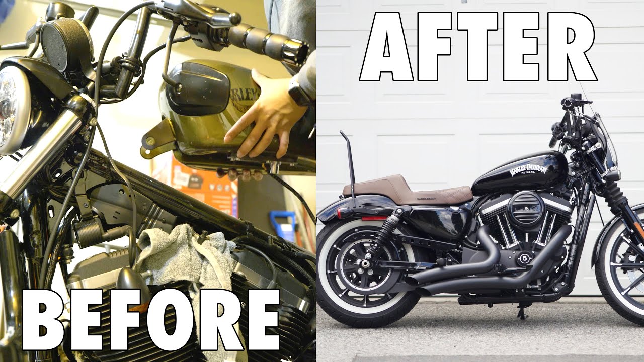 Custom Harley-Davidson Iron 833 Motorcycle Build (Full Length) 25+ Mods