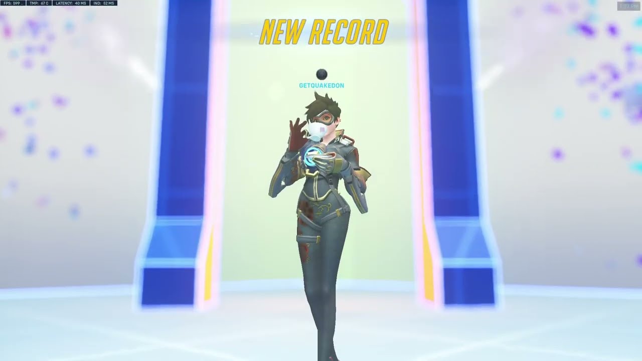 Overwatch 2 Hero Mastery - Tracer - Recruit Difficulty - Score :11537