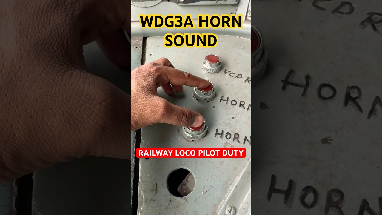 RAILWAY LOCO PILOT DUTY #Indianrailways #train #railway #shortsfeed #shorts #locopilot #wdg3a #vlog