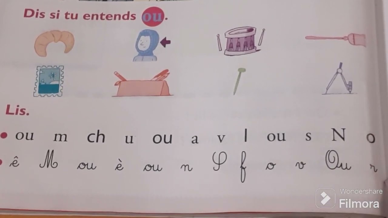 taoki pages 44 et 45 le son OU apprendre à lire avec syllabes #apprendre #vocabulaire #cp #taoki