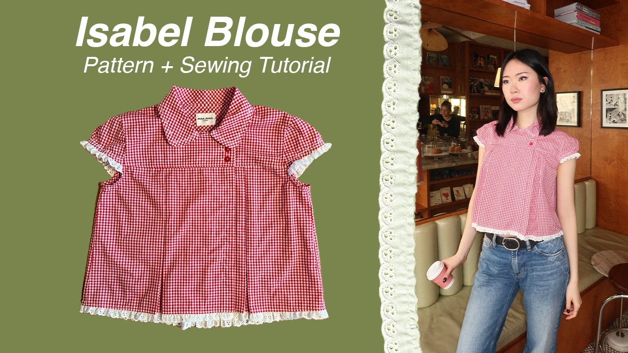 How to sew the perfect picnic bitch top | Isabel Blouse Sewing tutorial
