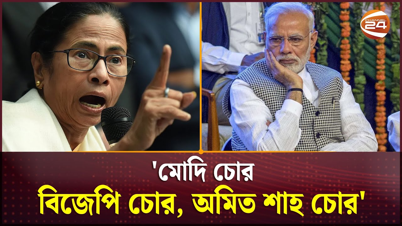 বিধানসভায় ‘মোদি চোর, বিজেপি চোর, অমিত শাহ চোর’ স্লোগান | India | Modi | Mamata Banerjee | Bangla