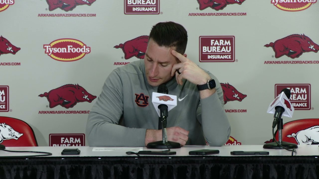 Steven Pearl press conference: Arkansas 88, Auburn 75