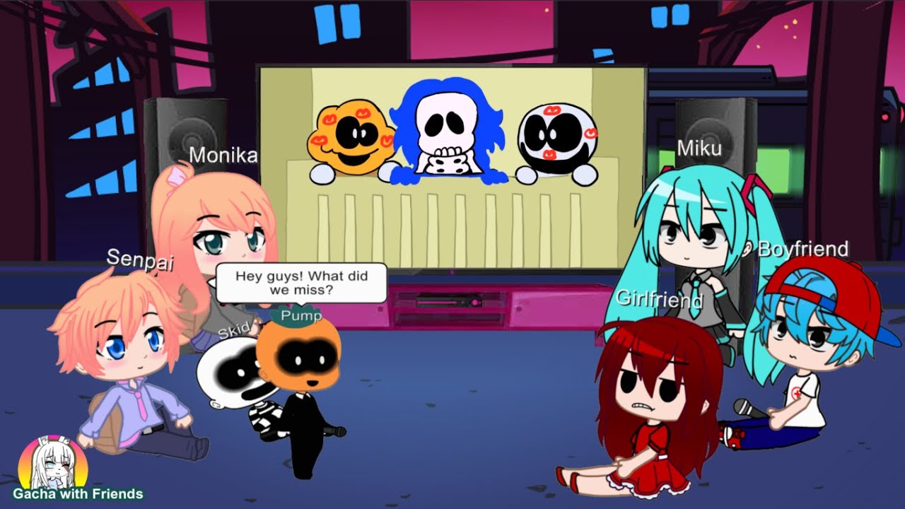 FNF Characters React to Friday Night Funkin' Memes Part 4 | Gacha Club