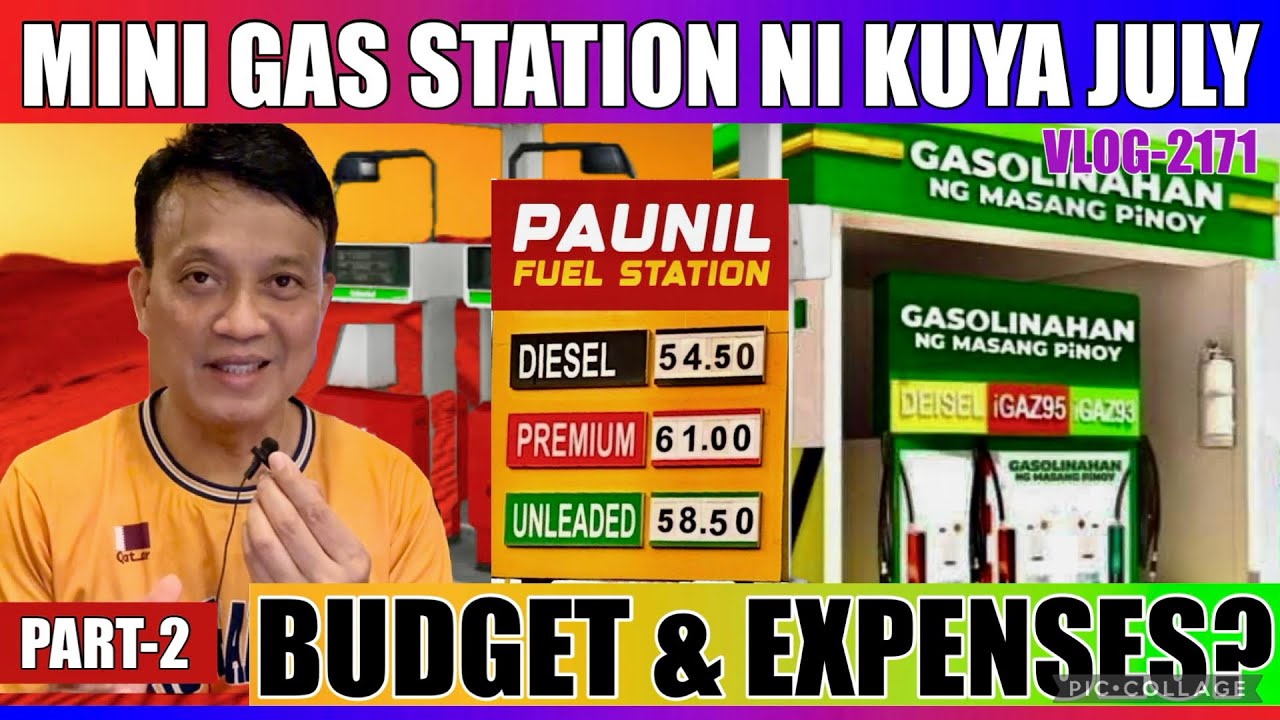 PART-2: CONSTRUCTION NG MINI GAS STATION | MAGKANO BUDGET AT ACTAUL EXPENSES? | NAKAPAGBUHOS NA