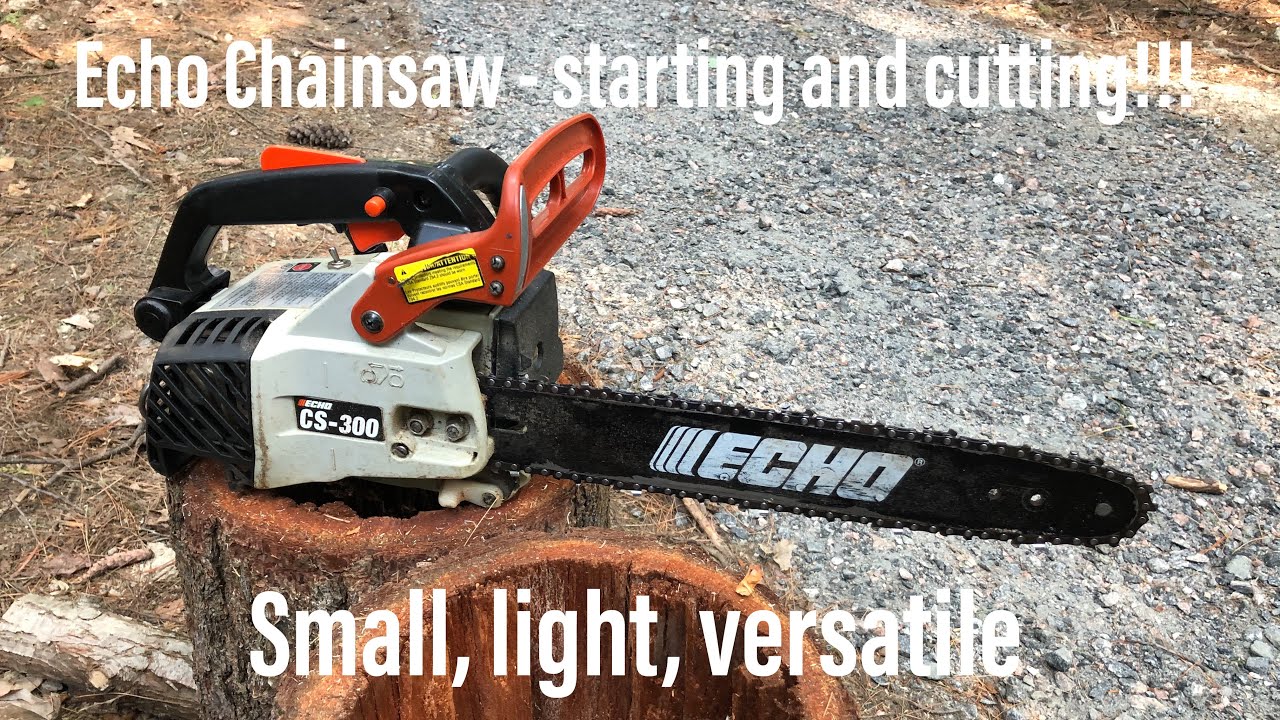 Echo top handle chainsaw - how to start and run!