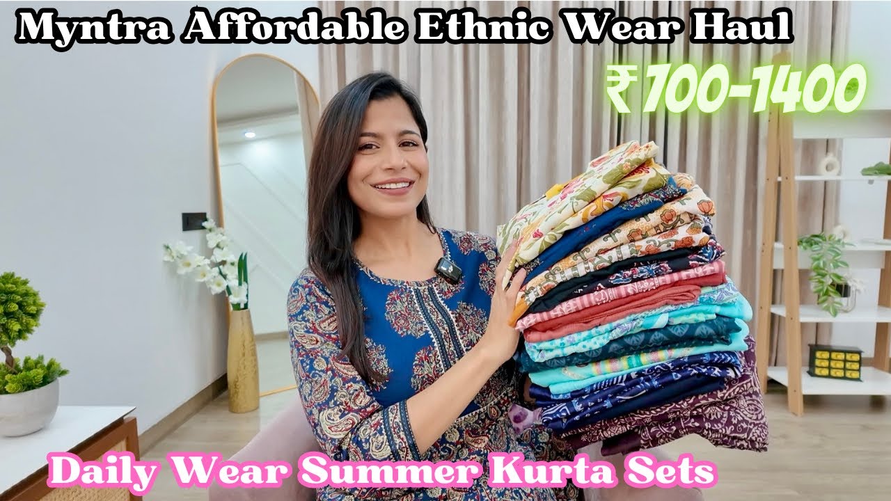 Myntra Daily Wear Kurta Set Haul Under Budget (₹700-1400) l Dream Simple