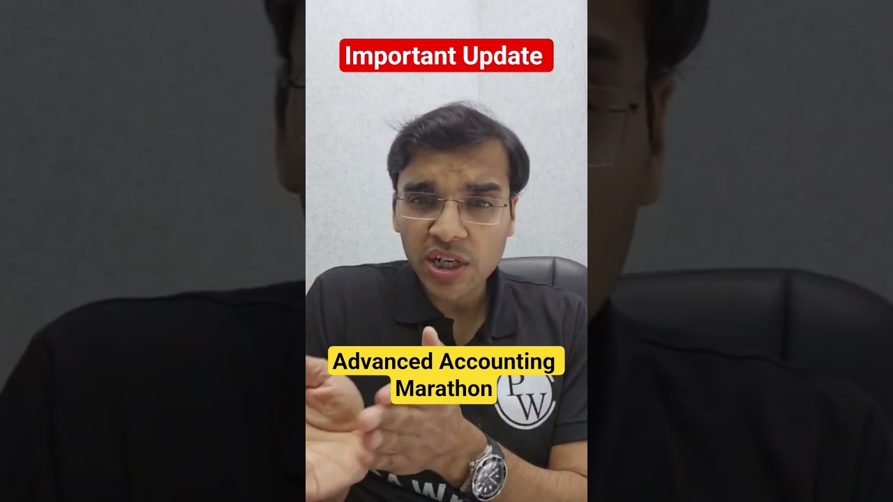 Important update regarding Advanced Accounting Marathon! 