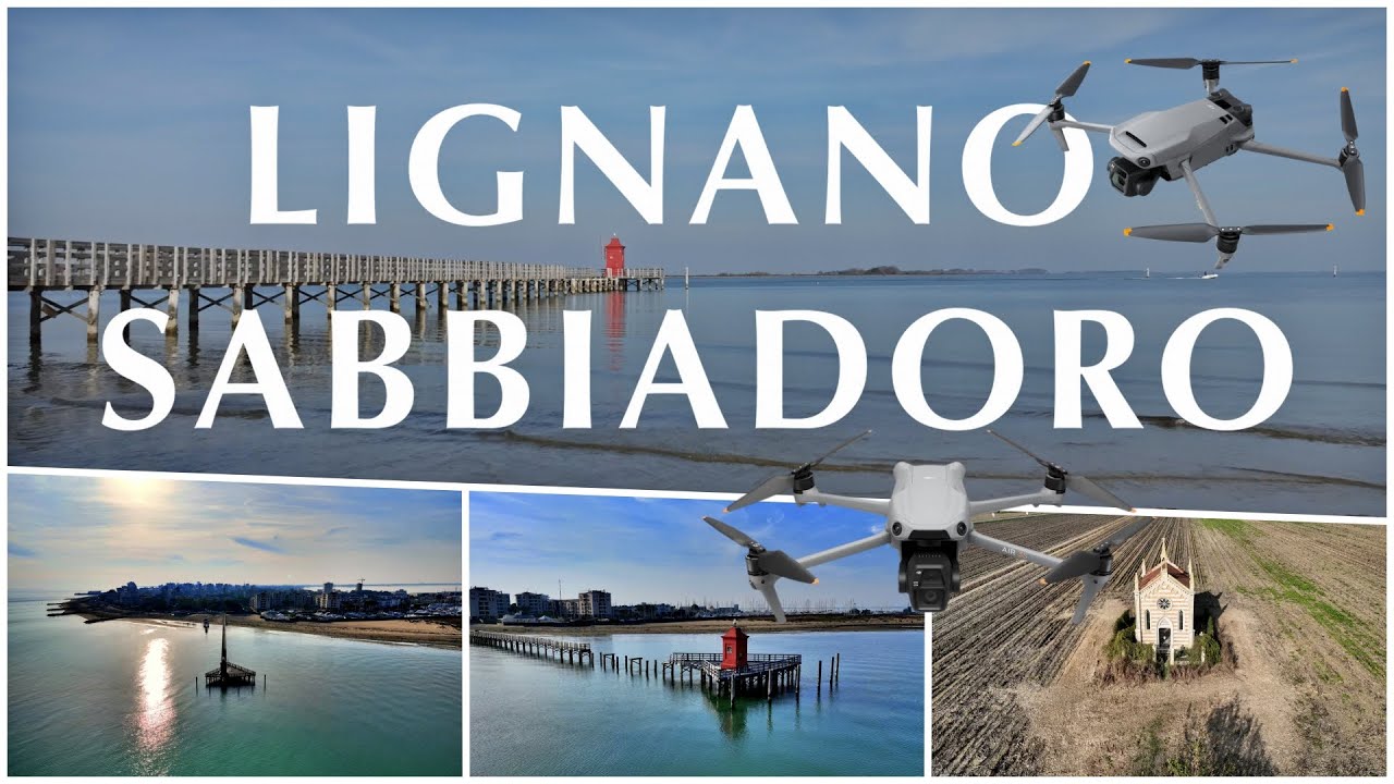 DJI MAVIC 3/AIR 3S - 4K Cinematic - Volo su Lignano Sabbiadoro (e trovo un gioiello nella campagna)
