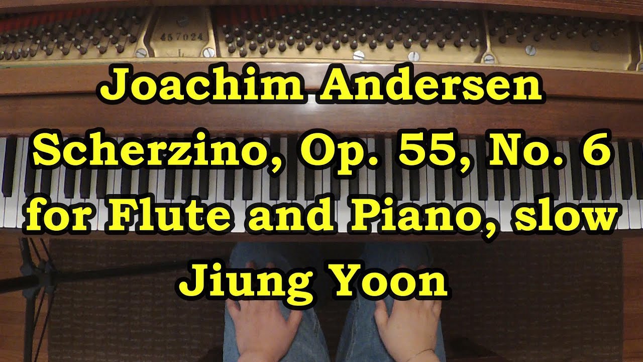 Piano Part- Joachim Andersen, Scherzino, Op. 55, No. 6 for Flute and Piano, (𝅗𝅥.=70)