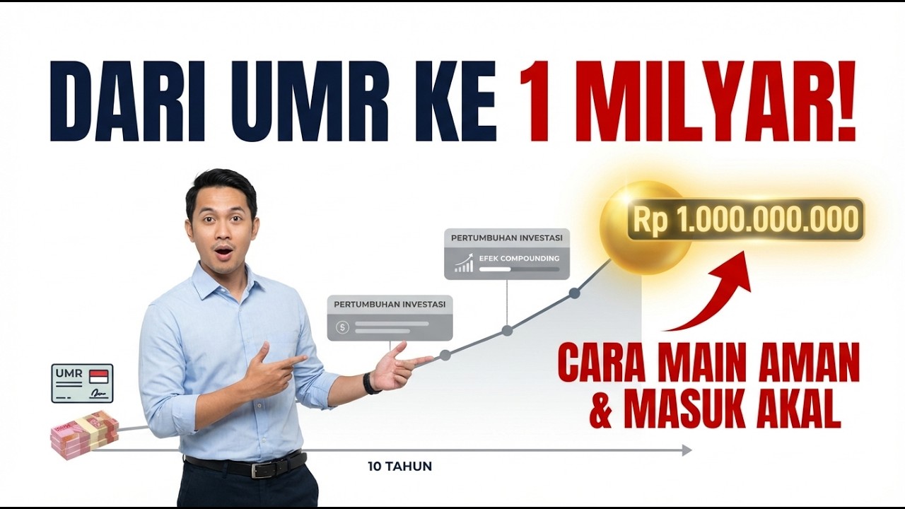 GAJI UMR BISA JADI MILIARAN? SIMULASI REALISTIS KAYA DARI SAHAM DALAM 10 TAHUN!
