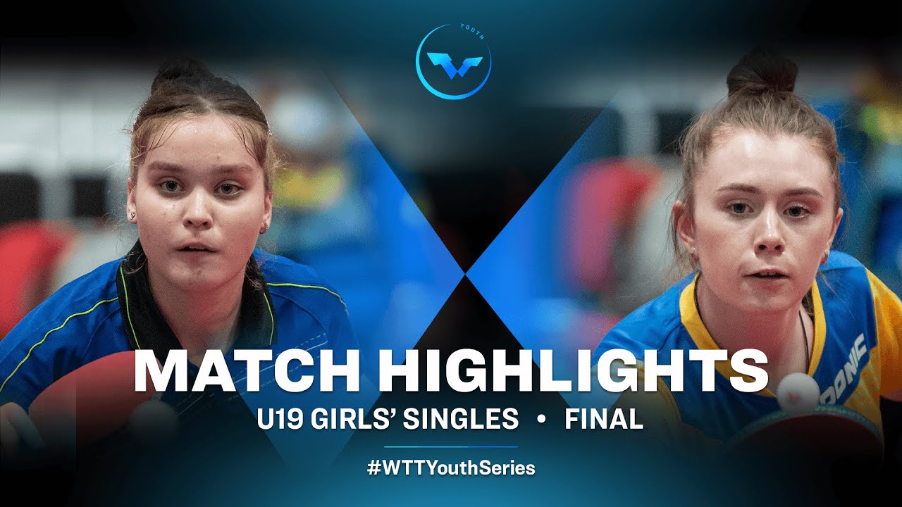 Elena Zaharia vs Anastasiya Dymytrenko | WTT Youth Contender Havirov | U19 GS Finals