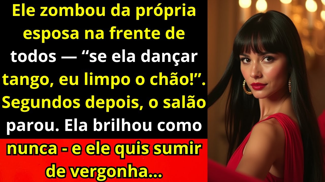 Se ela dançar tango, eu limpo o salão” — disse o marido na festa luxuosa… mas a esposa ignorada...