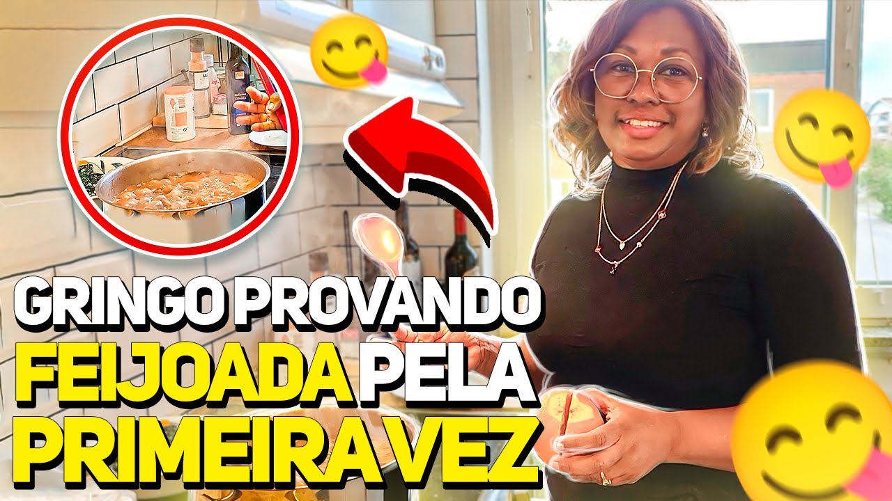 GRINGO PROVANDO FEIJOADA PELA PRIMEIRA VEZ