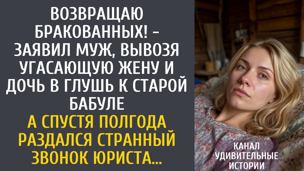 Возвращаю бракованных! - заявил муж, вывозя угасающую жену и дочь в глухомань к старой бабуле…