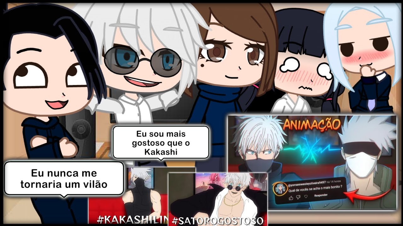 Jujutsu kaisen react KAKASHI E GOJO RESPONDERAM AS PERGUNTAS DOS FÃS! VOICE makers