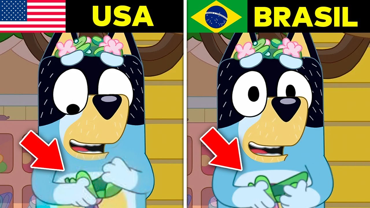 10 CENAS DE BLUEY QUE SÃO DIFERENTES EM OUTROS PAÍSES