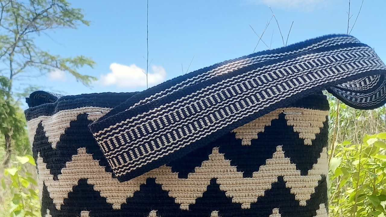 Como pegar gasa wayuu tejida paleteada