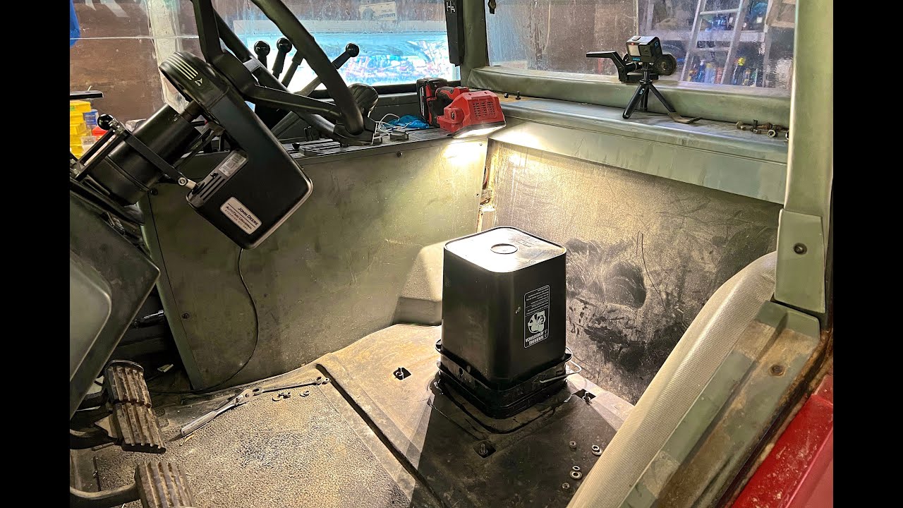 New Bucket Seat Installed in Tractor