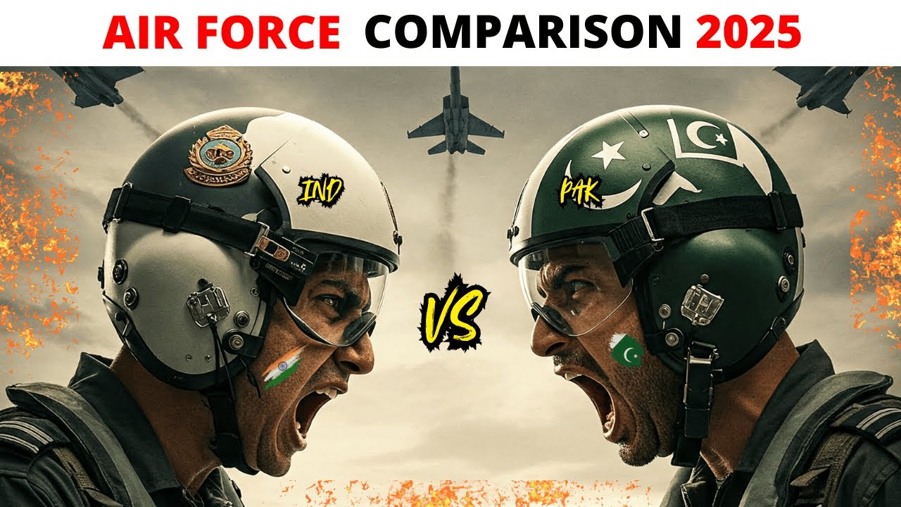 India vs Pakistan Airforce 2025 | Fighter Jets, Strength & Full Comparison 🔥 Who Rules the Skies?