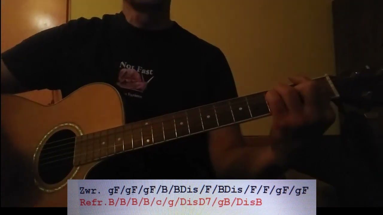 Sen o Warszawie, Czesław Niemen, cover akustyczny z akordami.