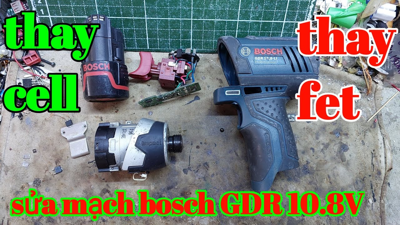 Sửa mạch máy bắn vít bosch 10.8V | Bosch GDR10.8V Li